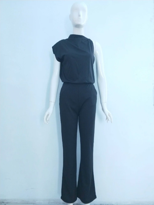 MARLENE | ASYMMETRIC WIDE-LEG JUMPSUIT