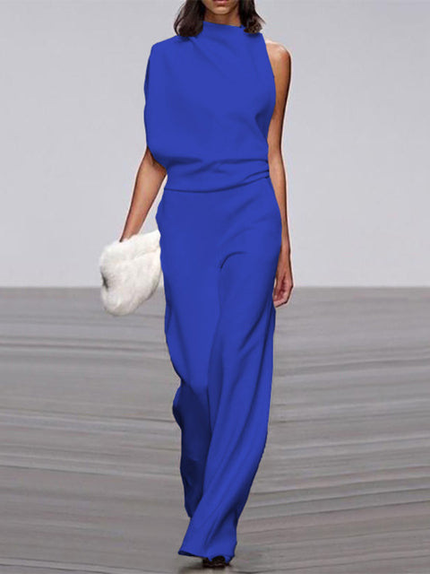 MARLENE | ASYMMETRIC WIDE-LEG JUMPSUIT
