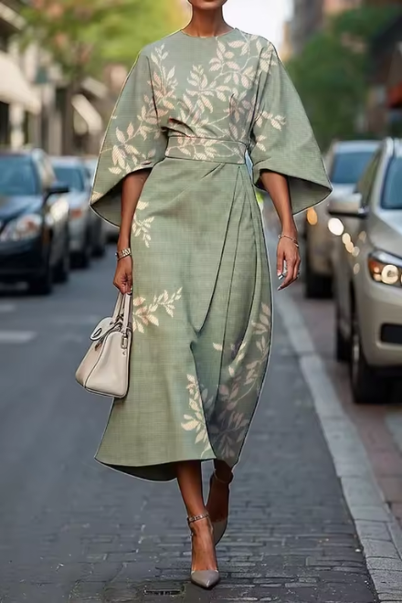 Moxlan | Elegant Floral - Dress