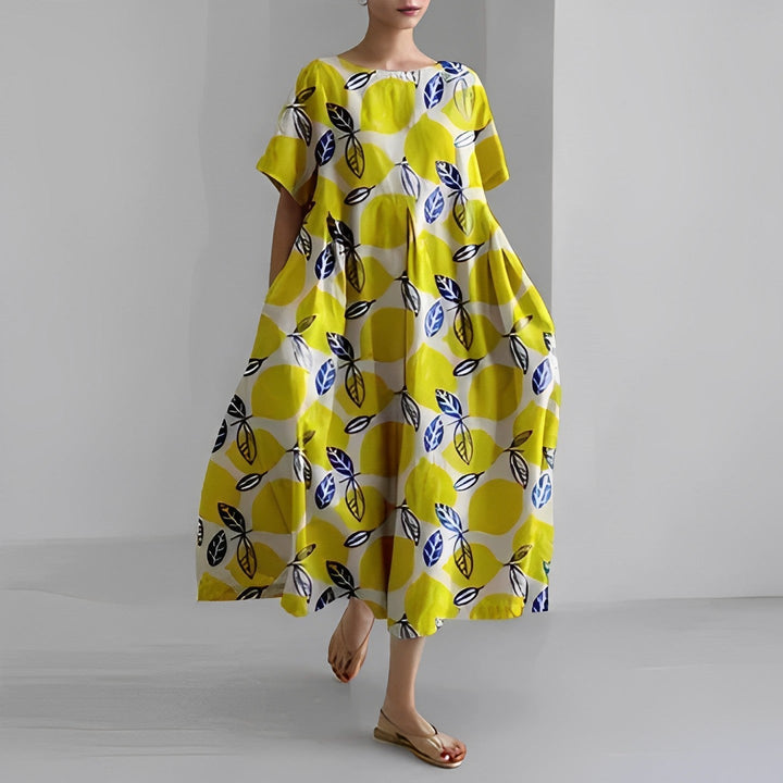 Celia – Printed Flowy Maxi Dress