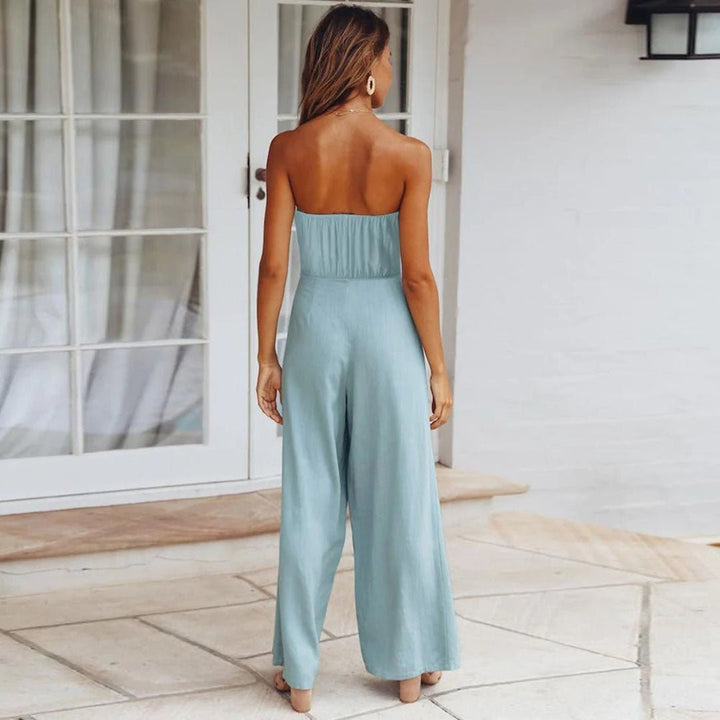 Saylor – Sleeveless Wide-Leg Jumpsuit
