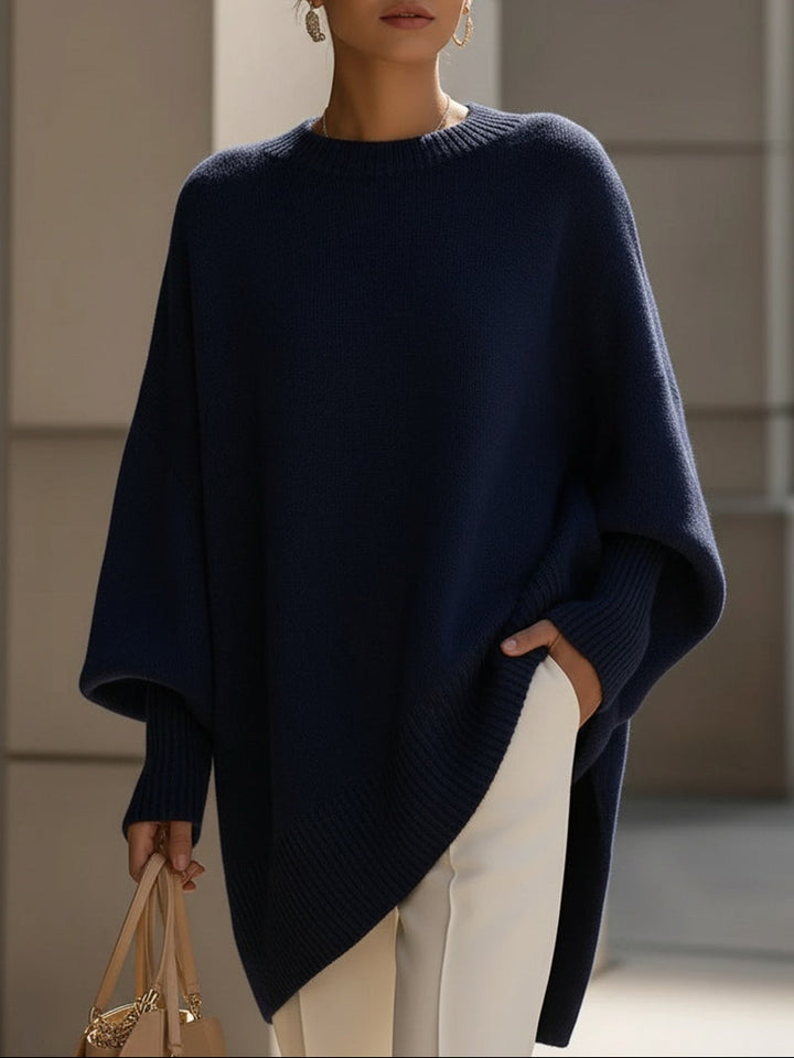 Isolde | Oversized Drape Knit Sweater