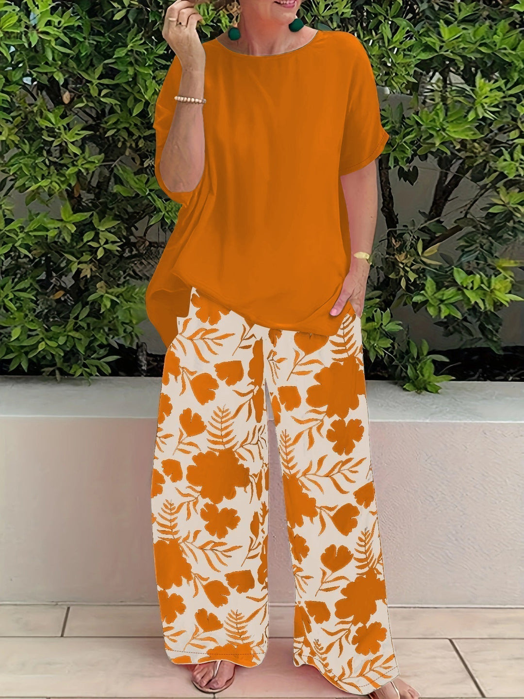 Lorna – Two-Piece Set with Flowy Palazzo Pants