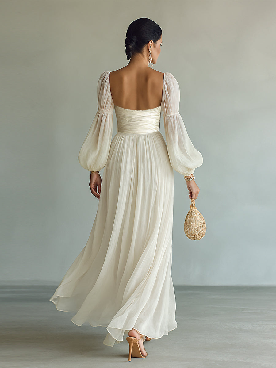 Celeste | Flowy Square-Neck Maxi
