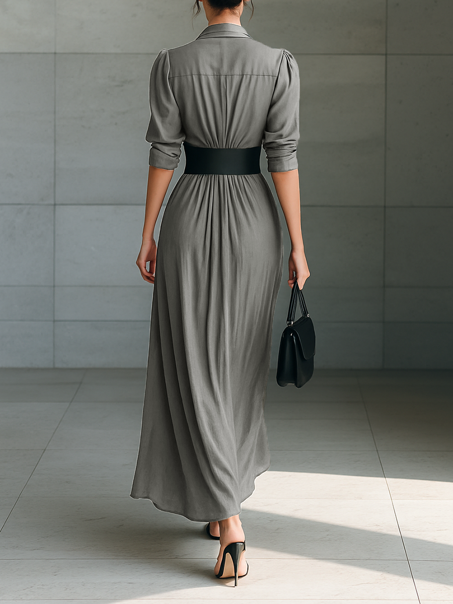 Zoe | Long Pleated Dress