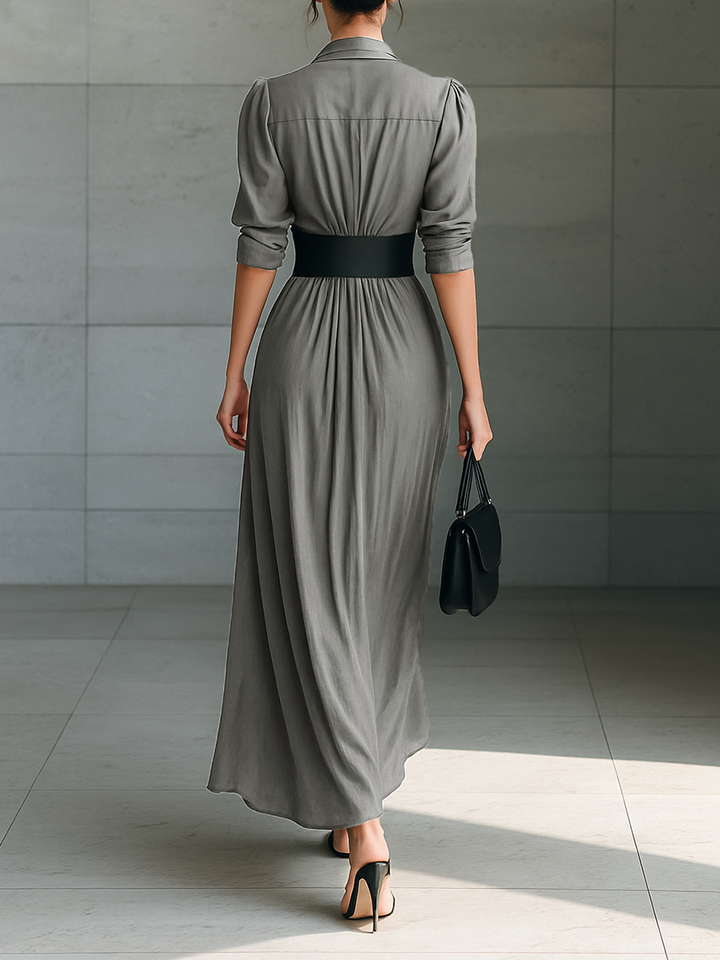 Zoe | Long Pleated Dress