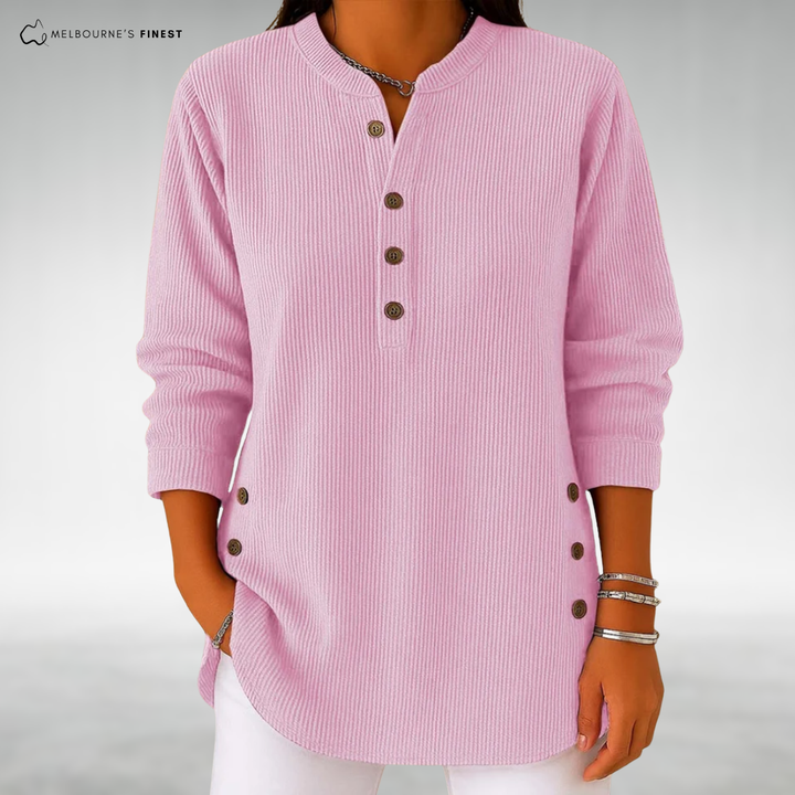 Susan | Relaxed Fit Button Jumper for Women