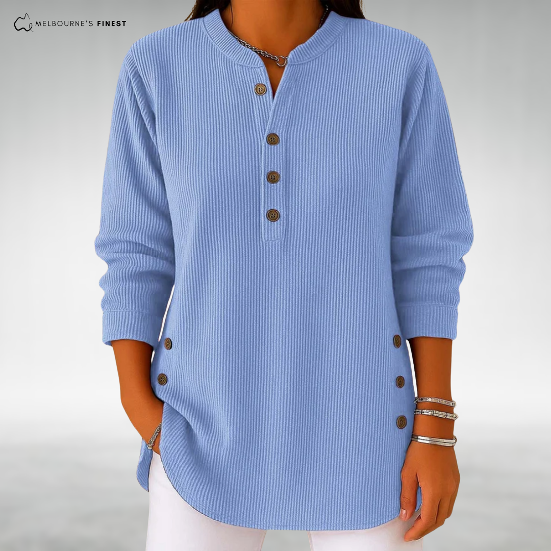 Susan | Relaxed Fit Button Jumper for Women