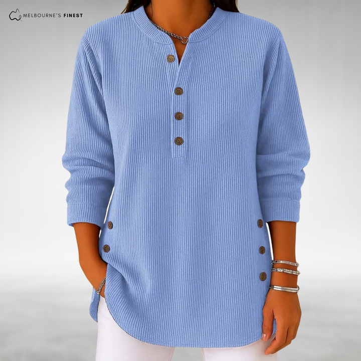 Susan | Relaxed Fit Button Jumper for Women