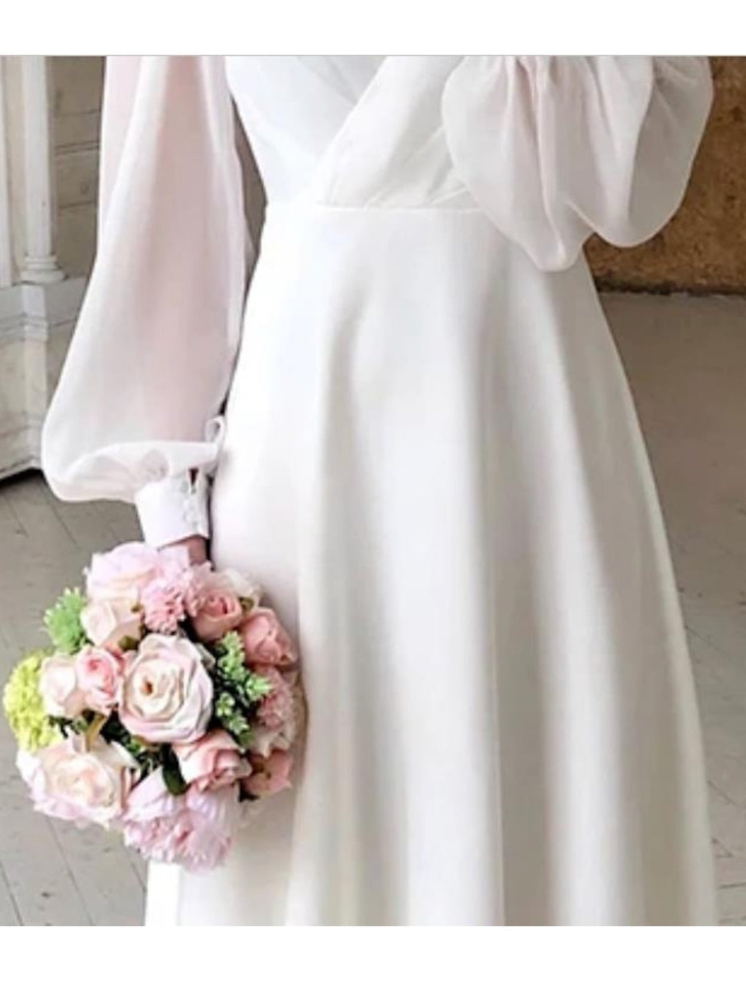 Birgit | Classic Long-Sleeve Flowy Wedding Dress