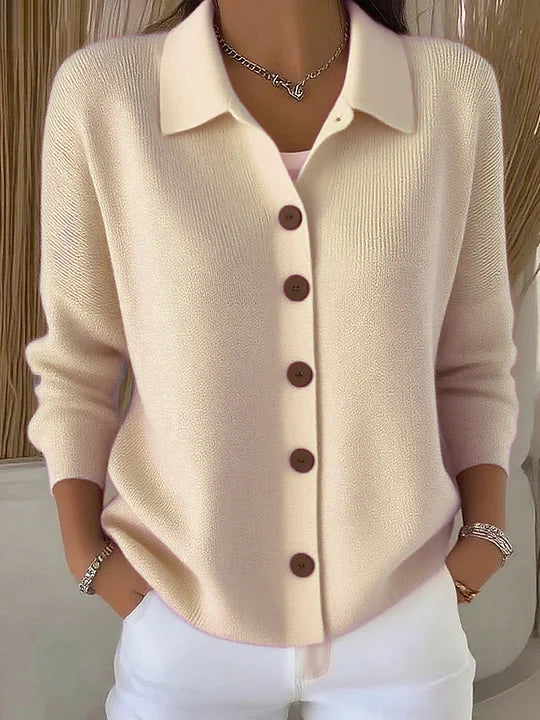Fiona | Cardigan with Collar and Buttons