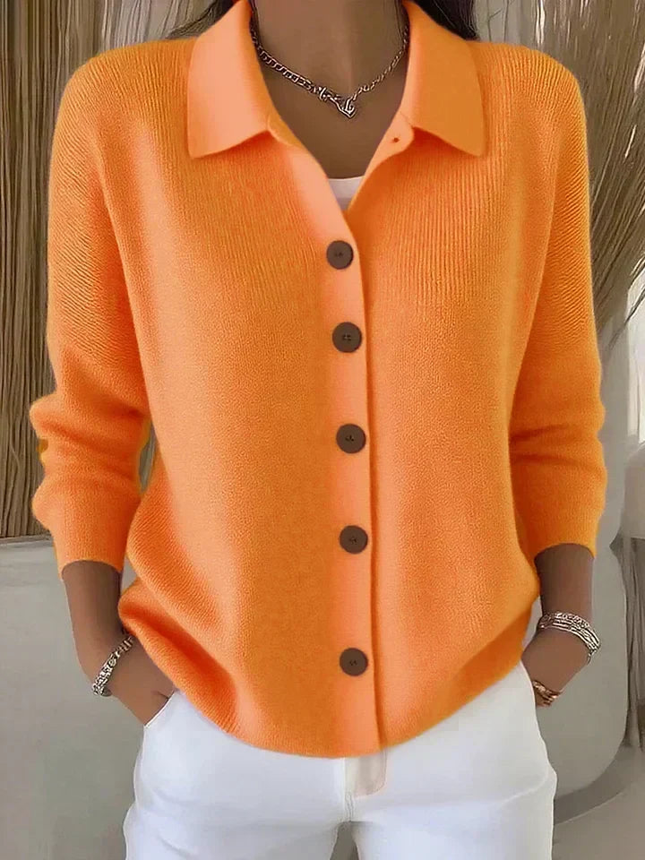 Fiona | Cardigan with Collar and Buttons