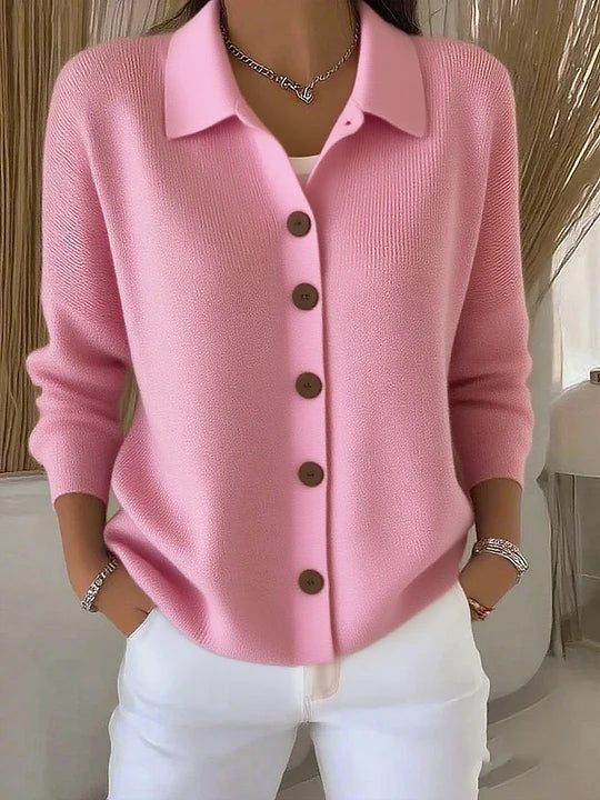 Fiona | Cardigan with Collar and Buttons