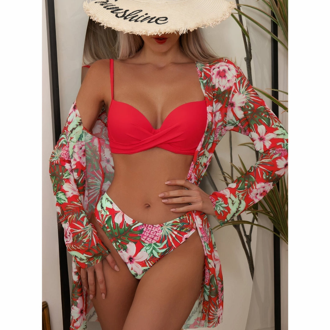 Thalassa – 3-in-1 Bikini Set with Kimono Cover-Up