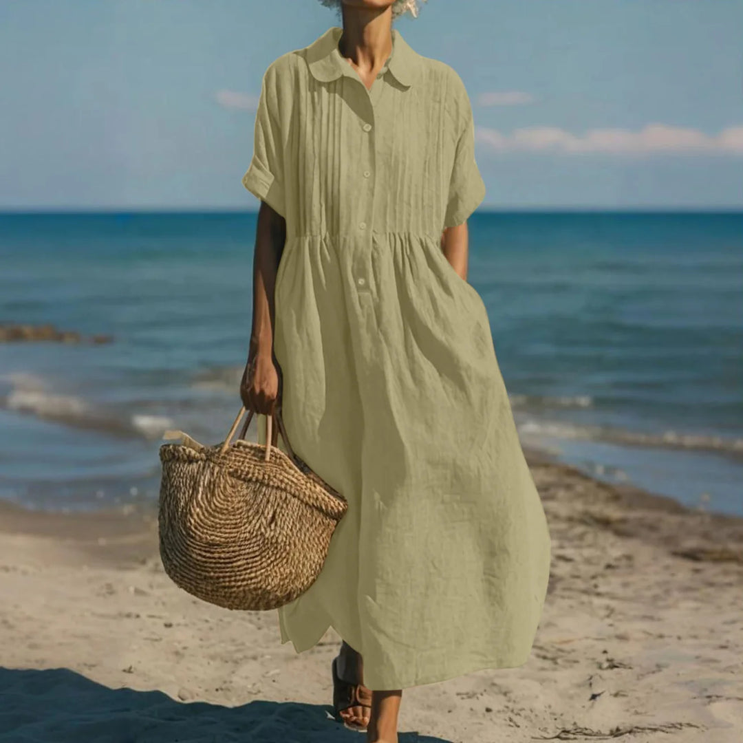 Alianna™ Elegant Shirt Dress