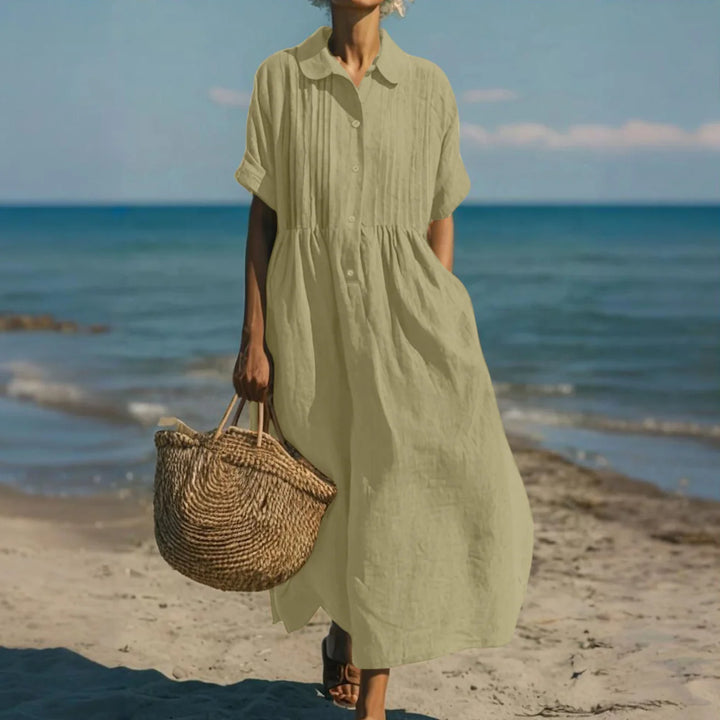 Alianna™ Elegant Shirt Dress