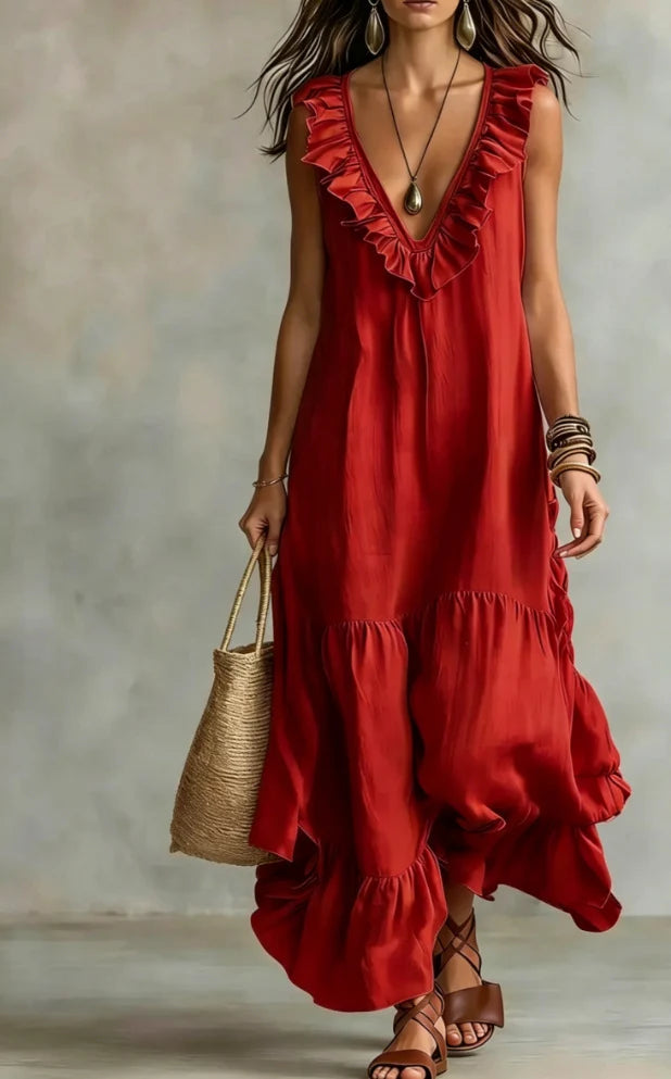 Rosalynn™ Elegant Ruffled Dress