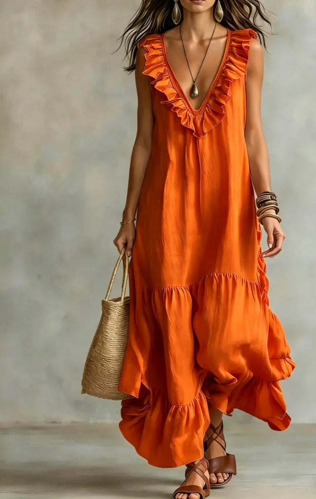 Rosalynn™ Elegant Ruffled Dress