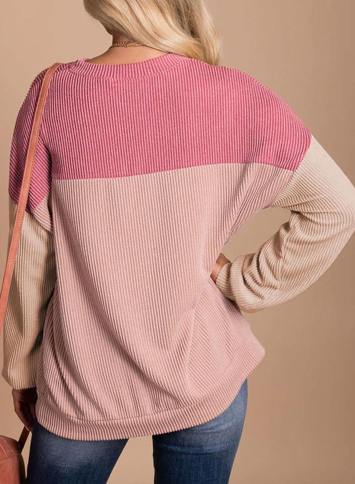 Nimfa – Colorblock Knitted Pullover