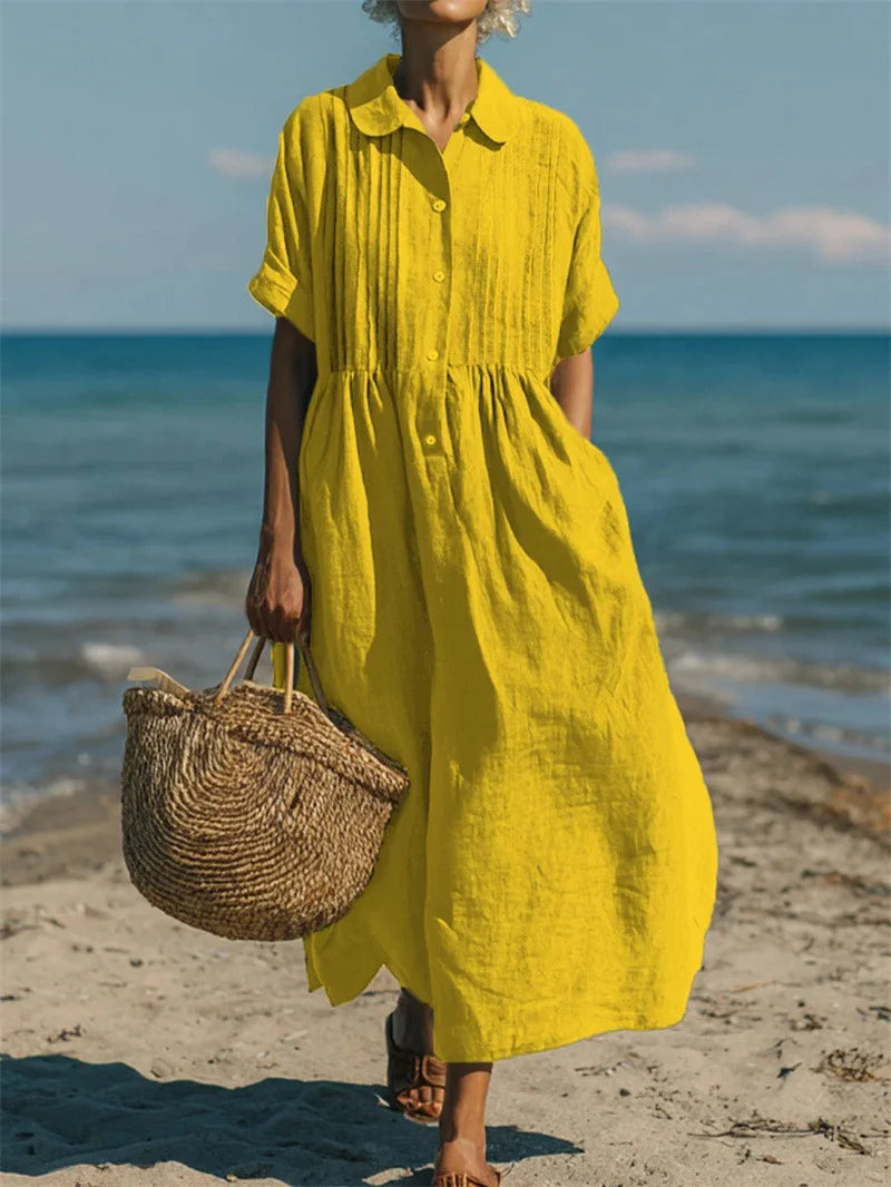 Alianna™ Elegant Shirt Dress