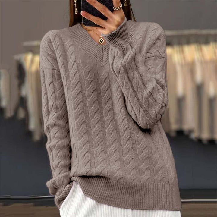 Quinn – Cable Knit Sweater Relaxed Fit