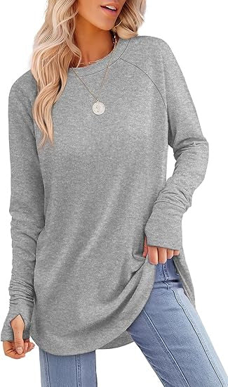 Maira | Long Sleeve Finger-Slip Top