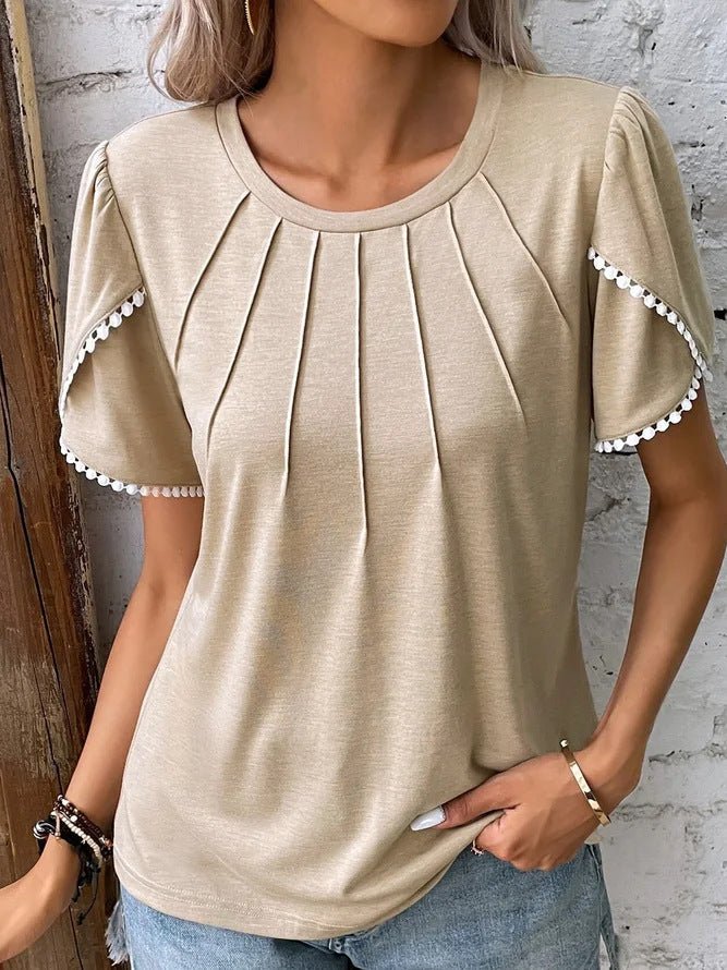 Letty – Relaxed Round-Neck Short-Sleeve Top