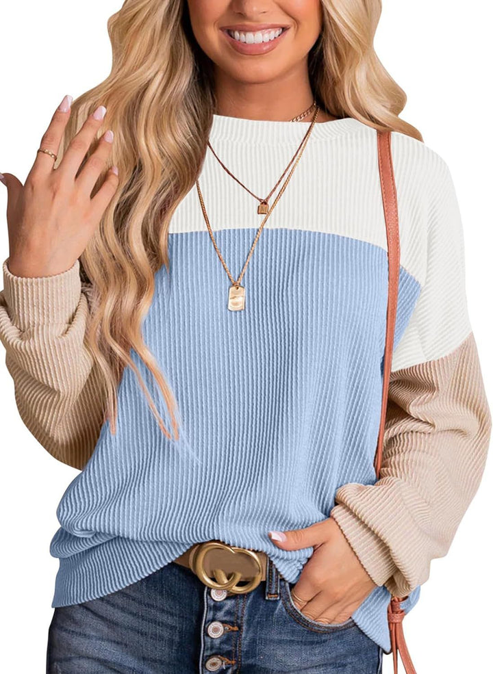 Nimfa – Colorblock Knitted Pullover