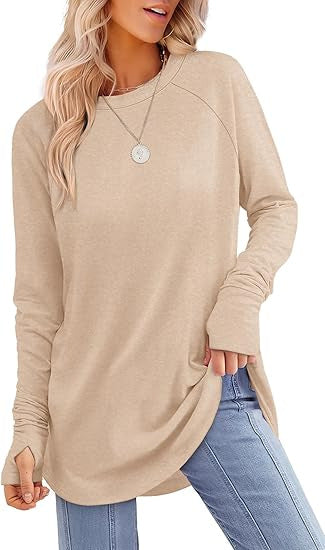 Maira | Long Sleeve Finger-Slip Top