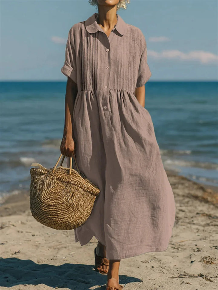 Alianna™ Elegant Shirt Dress