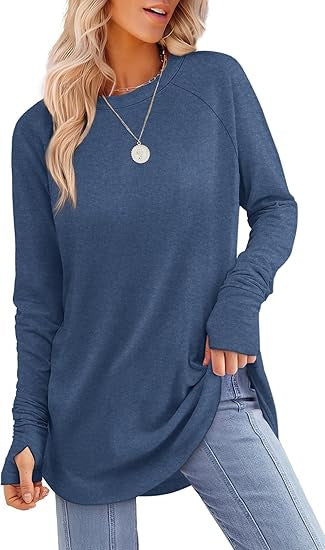 Maira | Long Sleeve Finger-Slip Top