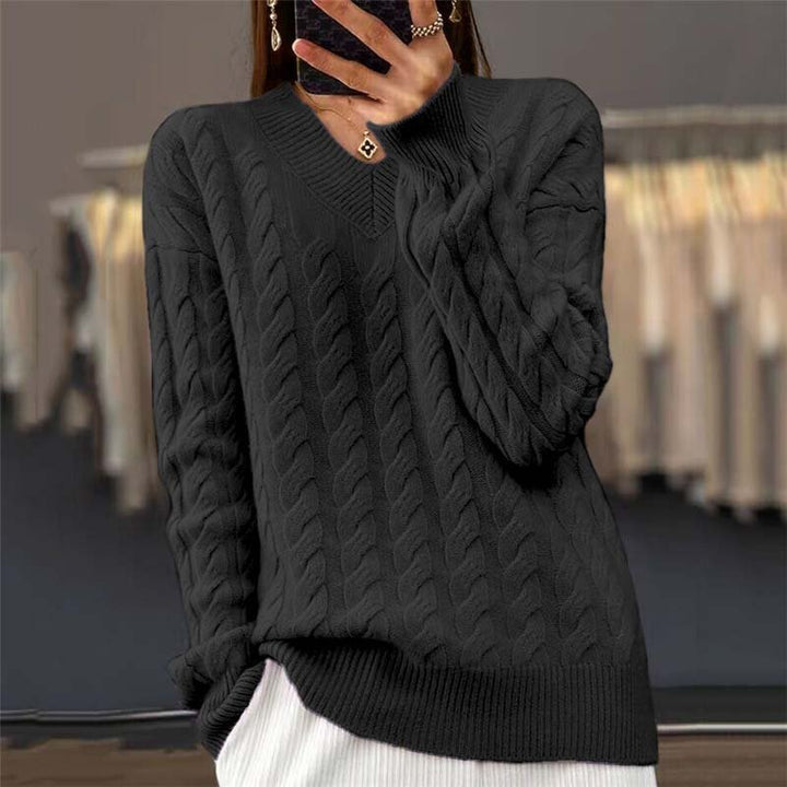 Quinn – Cable Knit Sweater Relaxed Fit