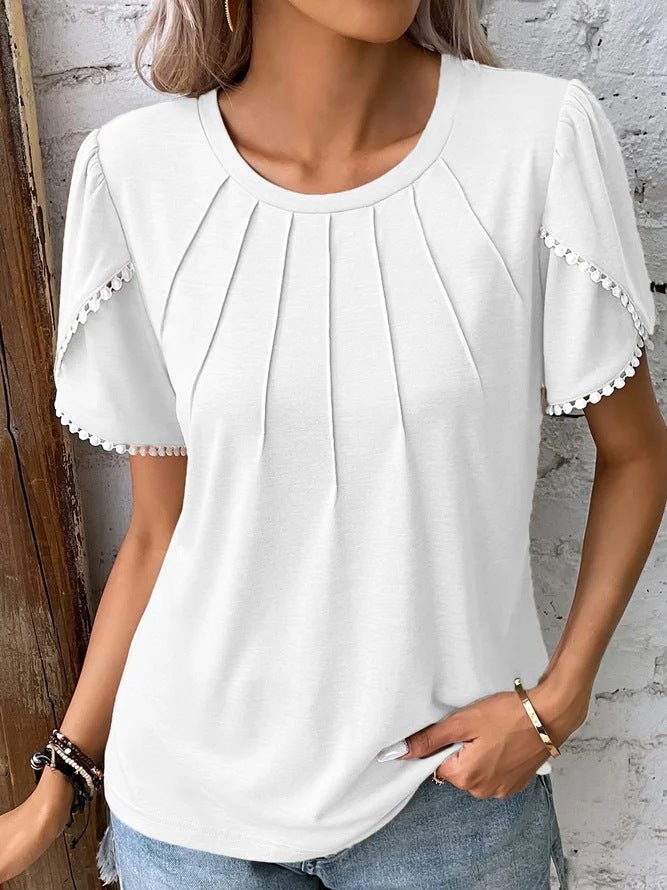 Letty – Relaxed Round-Neck Short-Sleeve Top