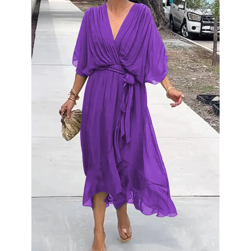 Hally™ Casual Chiffon Dress