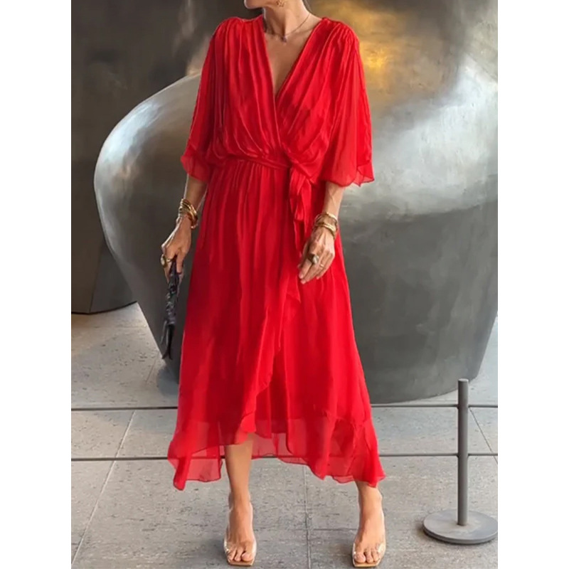Hally™ Casual Chiffon Dress