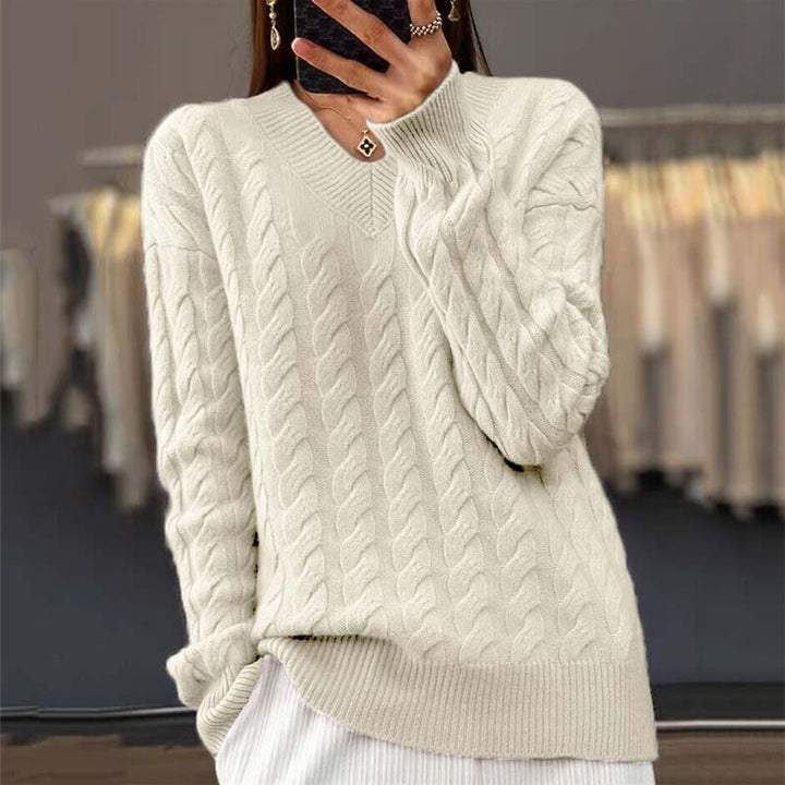 Quinn – Cable Knit Sweater Relaxed Fit
