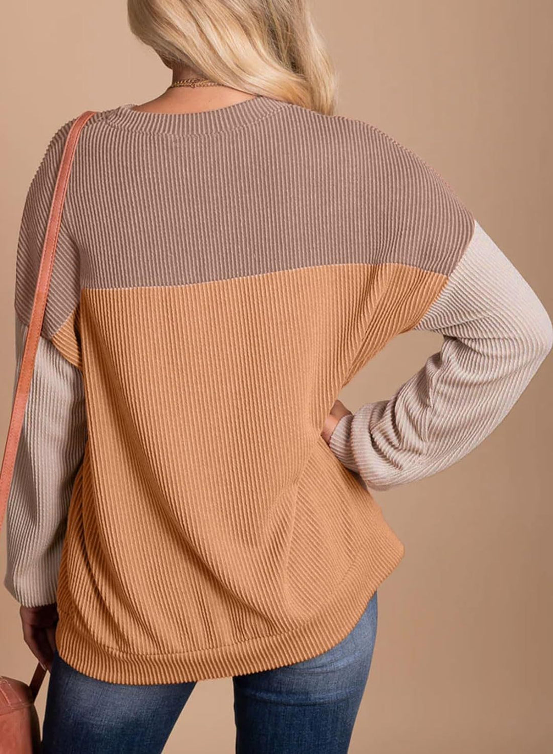Nimfa – Colorblock Knitted Pullover