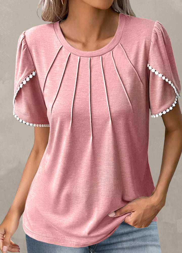 Letty – Relaxed Round-Neck Short-Sleeve Top