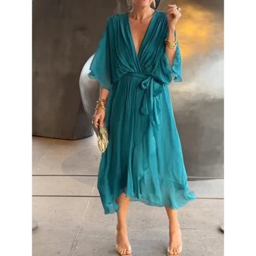 Hally™ Casual Chiffon Dress
