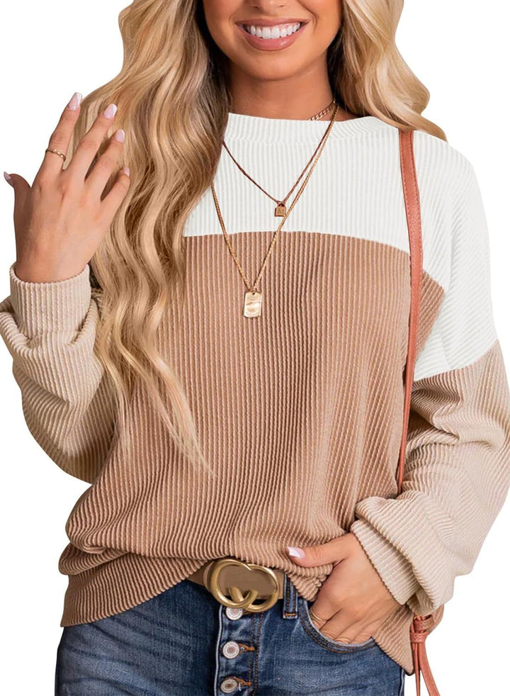 Nimfa – Colorblock Knitted Pullover