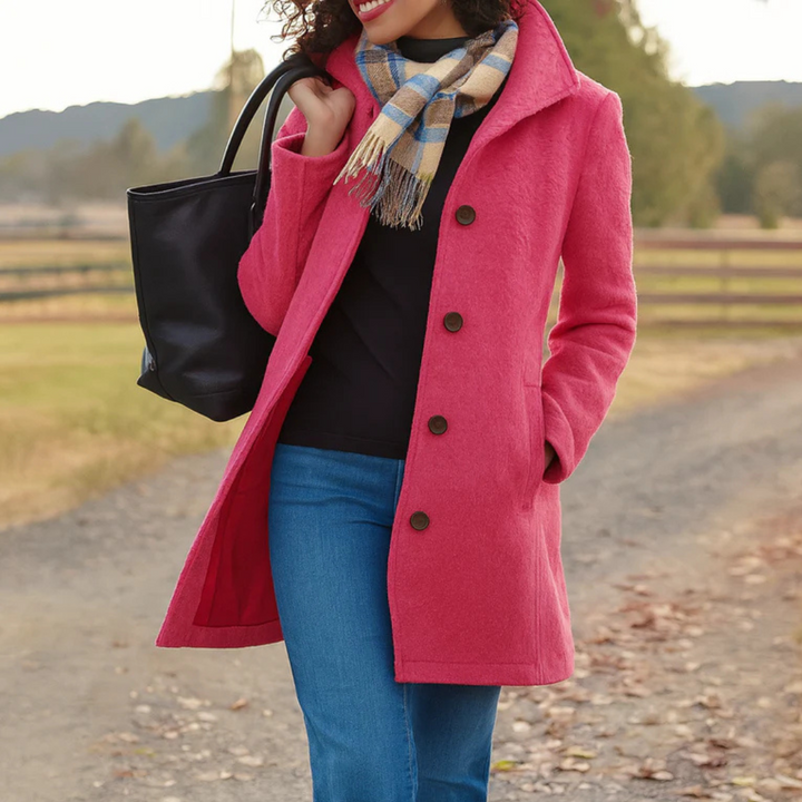 Helga | Classic Button-Front Winter Coat