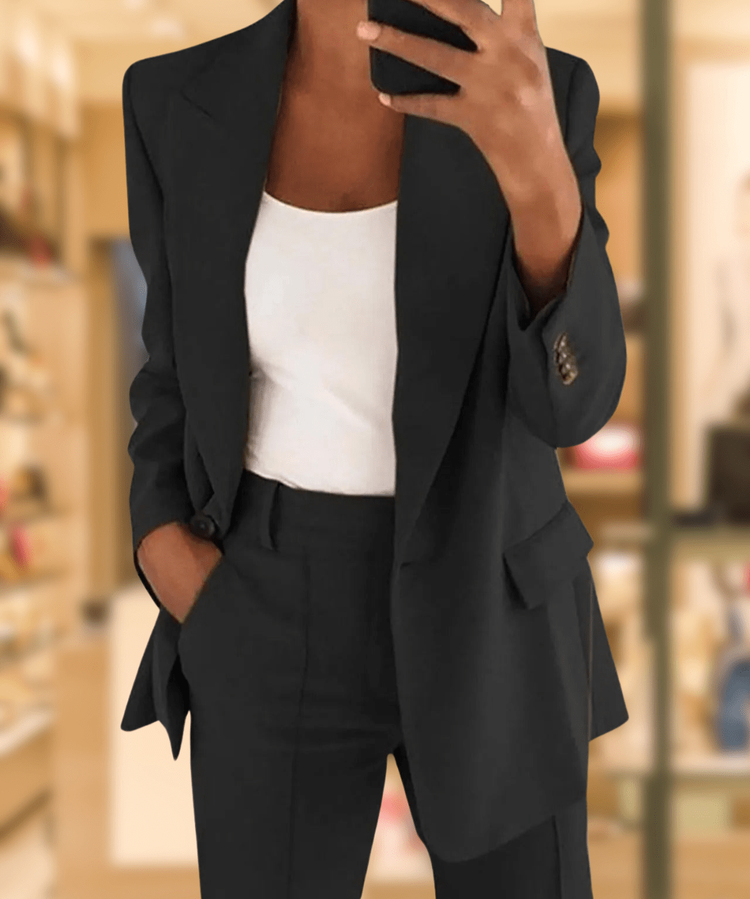 Ruby – Tailored Slim-Fit Suit with Lapel Blazer