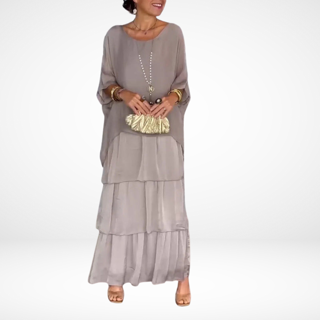 Hylda | Tiered Maxi Flowy Dress