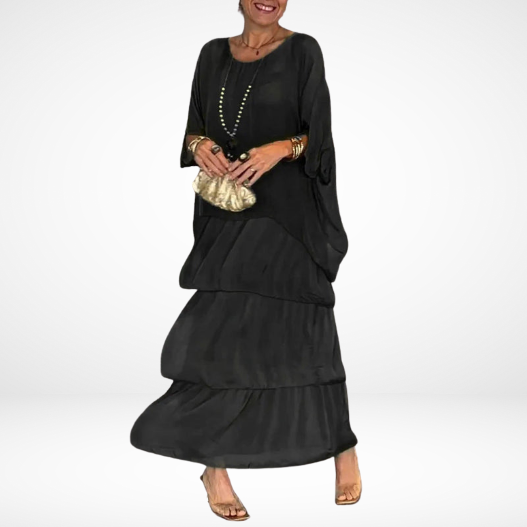 Hylda | Tiered Maxi Flowy Dress