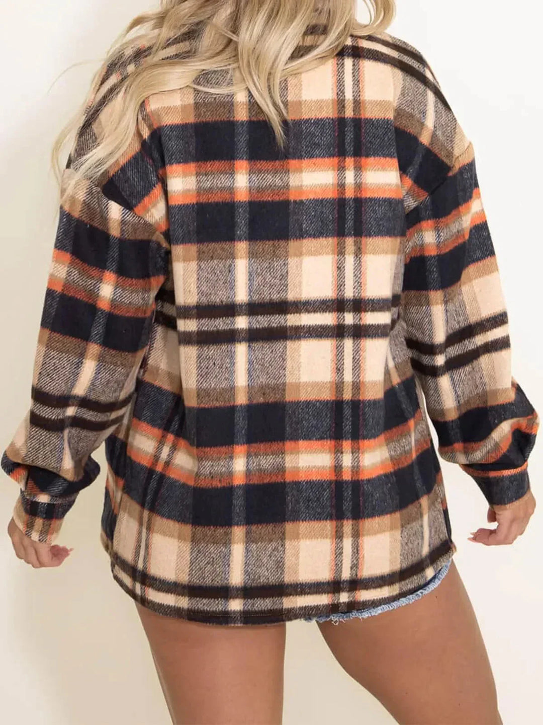 Leticia – Plaid Shacket with Chest Pockets