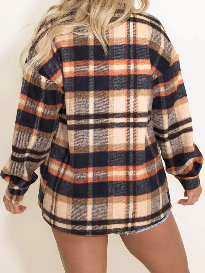 Leticia – Plaid Shacket with Chest Pockets