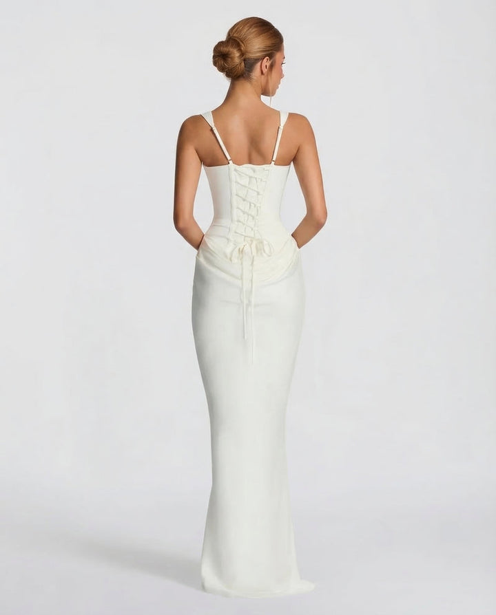 Sienna | Satin Corset Maxi Dress