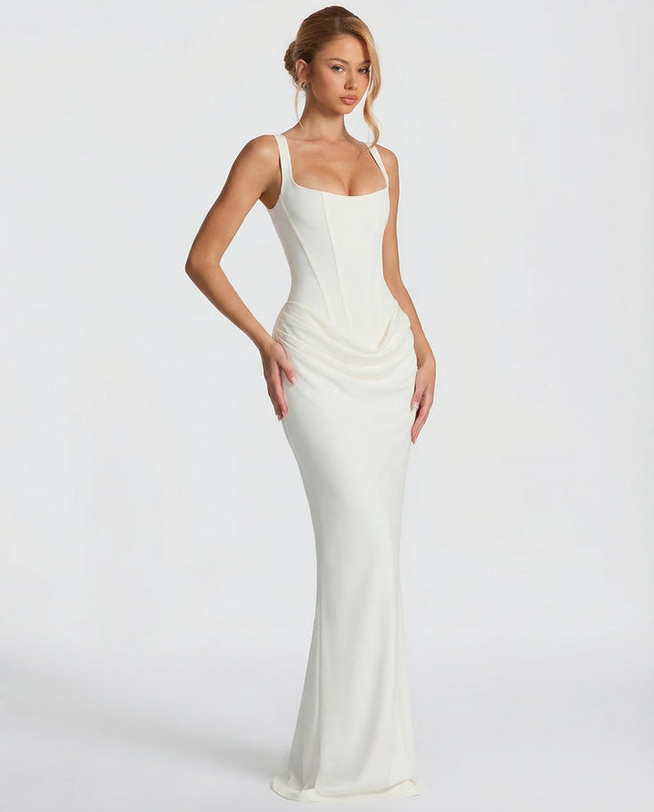 Sienna | Satin Corset Maxi Dress
