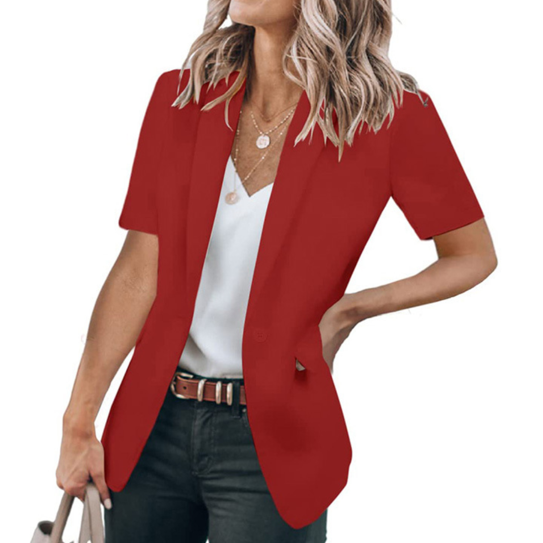 Lisanne | Polished Short-Sleeve Blazer