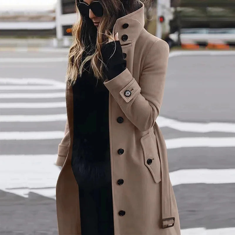 Dora | Belted Long Coat
